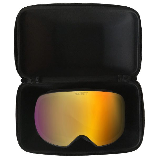 Magnetyczne narciarskie Gogle Majesty The Force Spherical black frame / ultraviolet lens