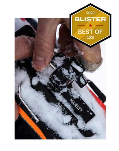Wiązania skiturowe Majesty R12 Black by ATK nagroda Blister