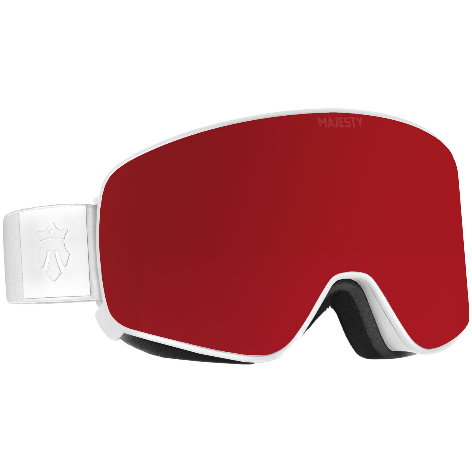 Gogle narciarskie Magnetyczne MAJESTY The Force C biała ramka / szybka XENON HD Red Garnet + XENON HD Rose Revo
